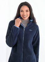 Korte jas met gebonden pluche binnenkant 