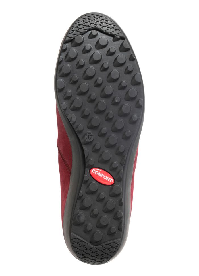 ELENA EDEN enkellaarzen met nappaleren bekleding RUBY RED