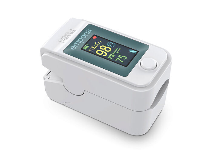 Vinger-hartslagmeter en oximeter 