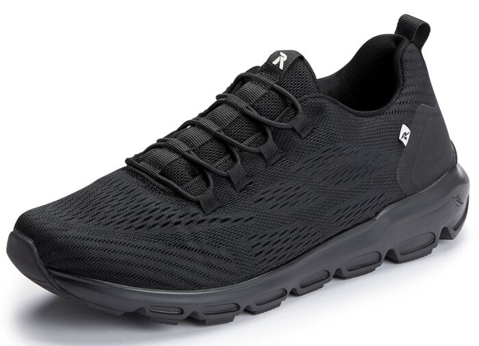 Rieker sneakers met elastische decoratieve vetersluiting 