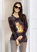 Expressief shirt BRUINE BATIK