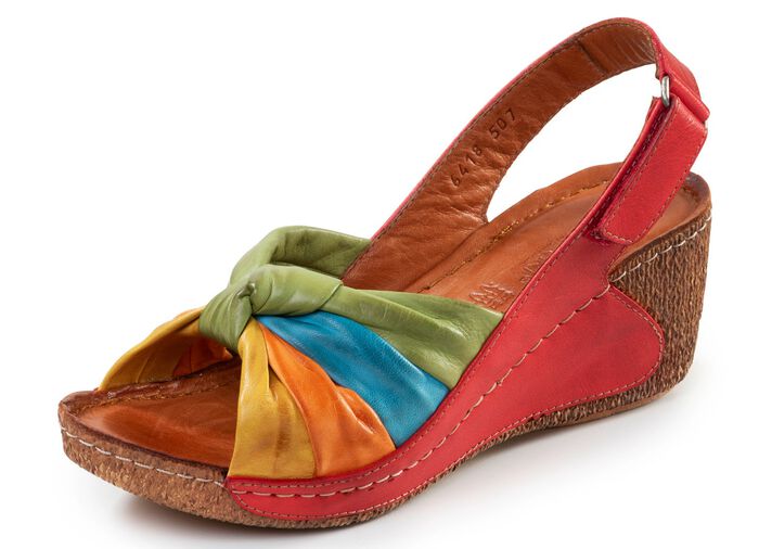 Gemini, trendy damessandalen, breedte G, met verstelbare klittenbandsluiting 