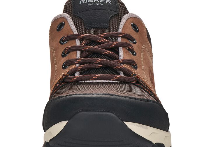 Rieker sneakers met vetersluiting BEIGE-BRUIN-ZWART