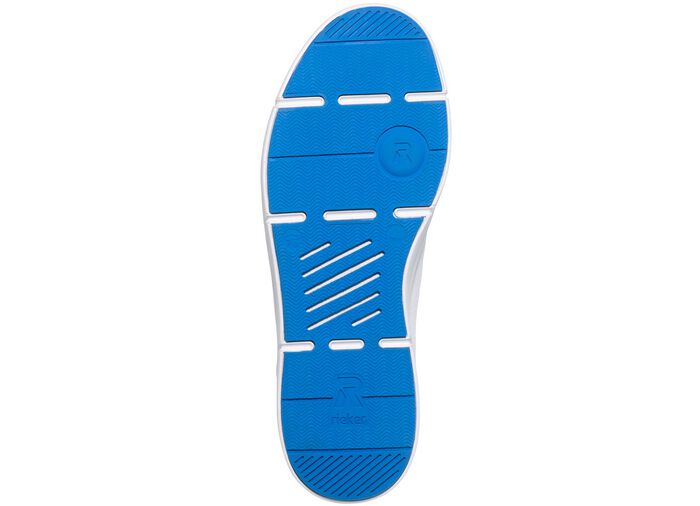 Rieker vetersneakers gemaakt van nappaleer WIT