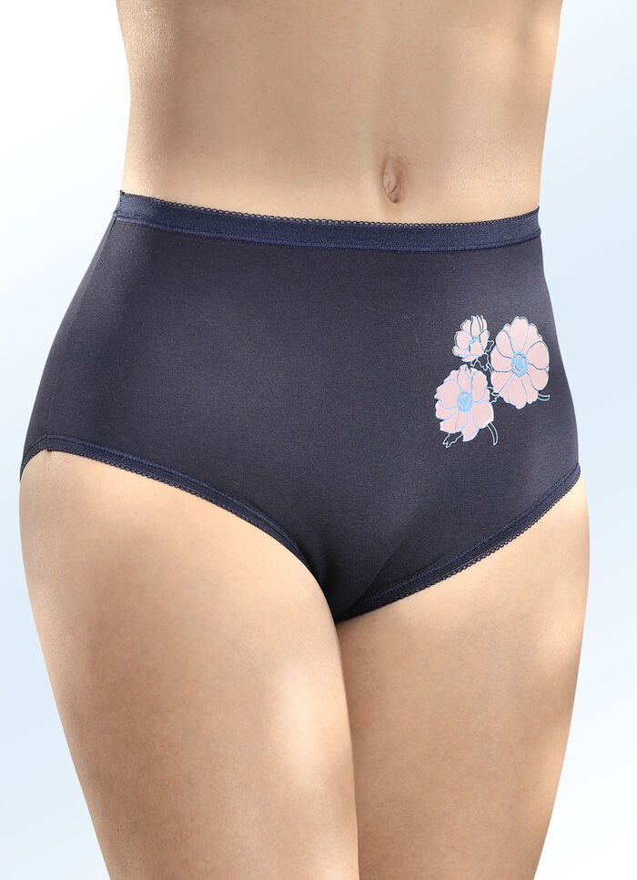 Pak van drie slips met elastische boorden 