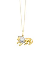 Leeuwenhanger in tweekleurig 