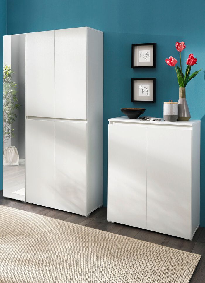 Onderhoudsvriendelijk en veelzijdig garderobemeubel WIT