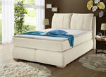 Boxspringbed met bedbox en topper CRÈME