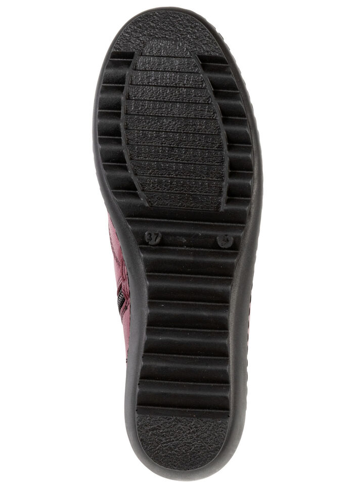 Gemini, comfortabele dameslaarzen, breedte G, met uitneembaar voetbed BORDEAUX