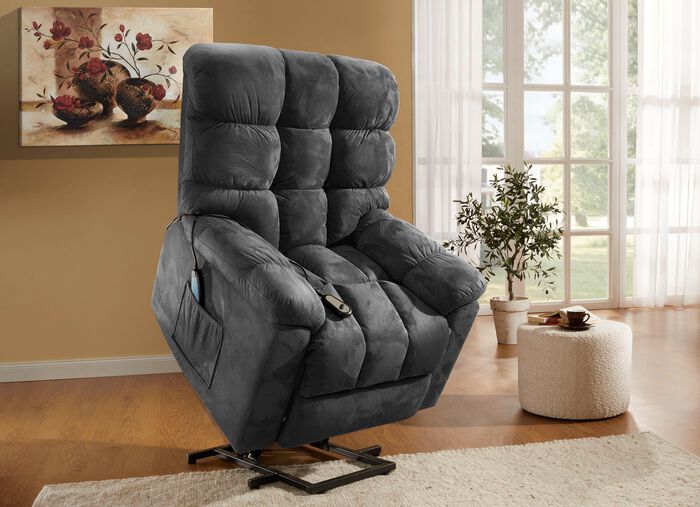 Ontspanningsstoel met opstahulp, massage- en warmtefunctie 