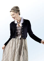 Cardigan met metalen knopen 
