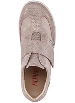 Slippers met verstelbare klittenbandsluiting TAUPE