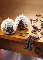 Tafeldecoratieset inclusief chocolade en 2 theelichthouders 