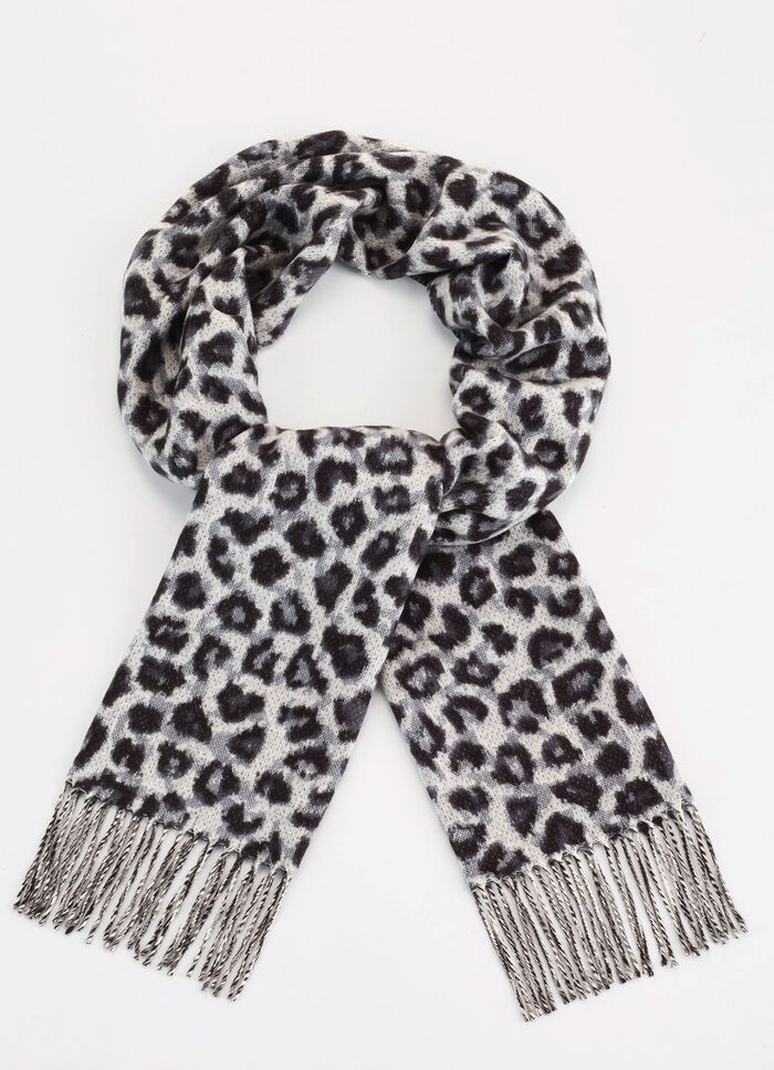 Sjaal met roofdierbontontwerp 