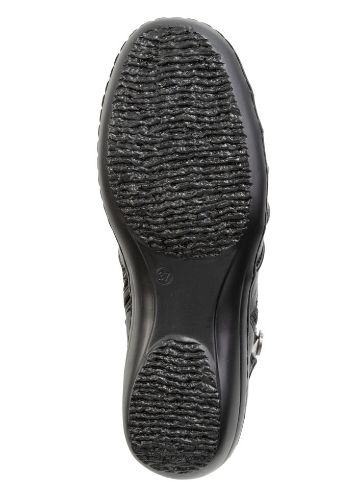 ELENA EDEN, comfortabele dameslaarzen, breedte H, met uitneembaar voetbed ZWART