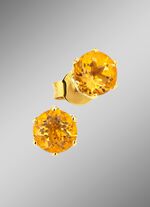 Echte citrien oorbellen 