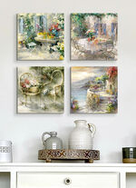 Hoogwaardige canvas schilderijset, 4 stuks 