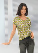 Shirt met wijd gesneden schouders 