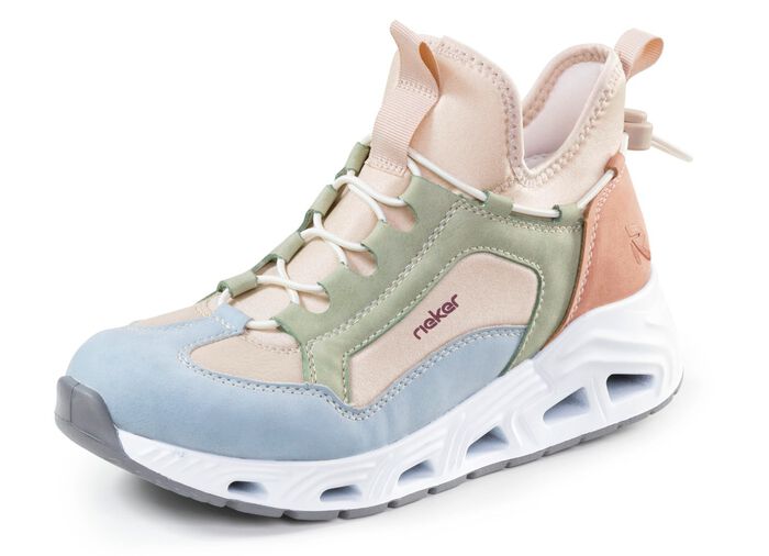 Rieker, stijlvolle dameslaarzen, breedte G, met uitneembaar voetbed VEELKLEURIG