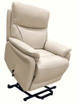 Tv-fauteuil van leer met XXL-zitcomfort en sta-op-hulp CR&Egrave;ME