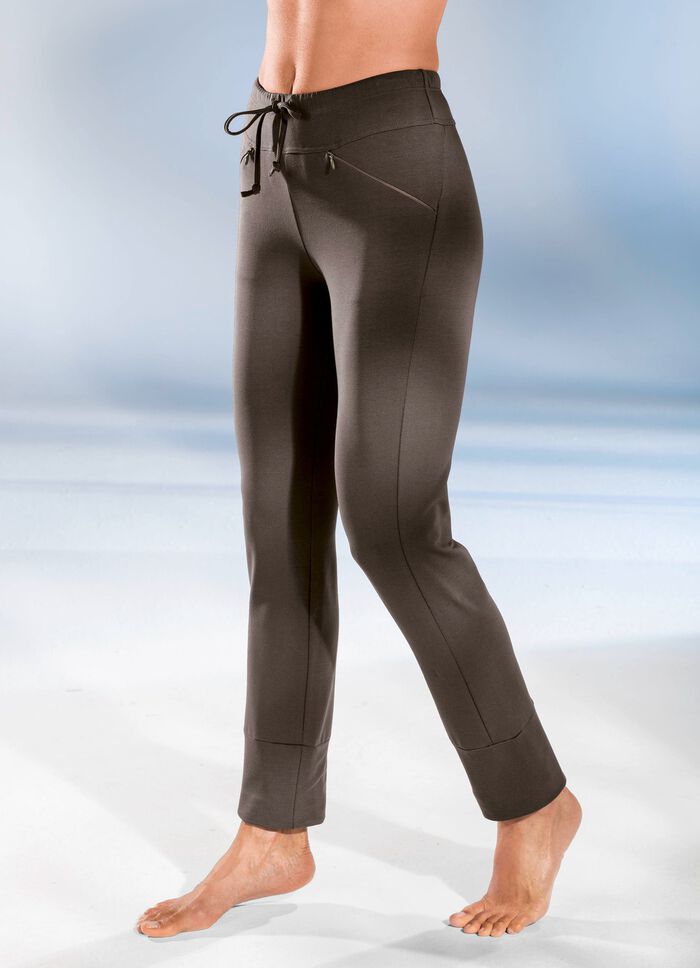 Broek met comfortabele elastische tailleband 
