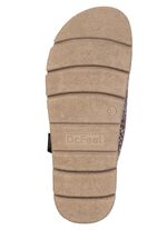 Laurina, modieuze damespantoffels, met pluche BRUIN