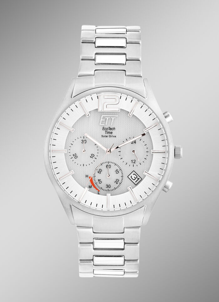 Sportieve solar herenchronograaf met titanium bandkast 