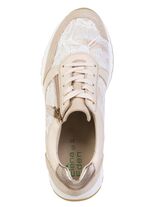 ELENA EDEN, elegante damessneakers, breedte G, met uitneembaar voetbed BEIGE-WEISS