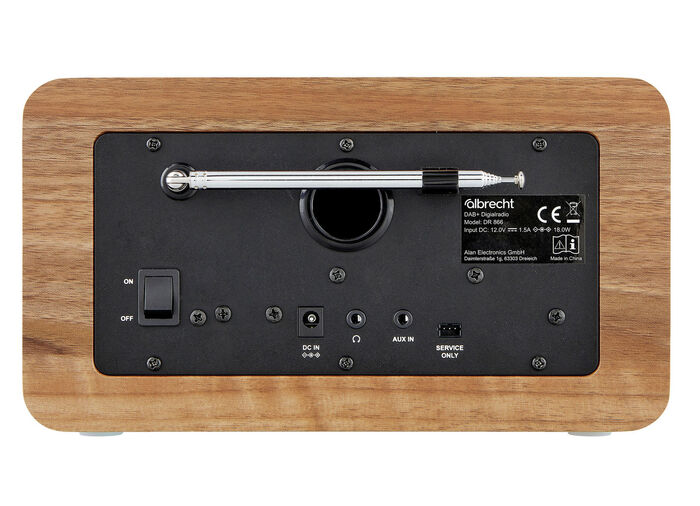 Digitale radio met groot kleurendisplay