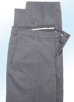 Klaus Modelle-broek met zachte greep in 4 kleuren MIDDELGRIJS GEM&Ecirc;LEERD