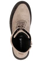 Waldl&auml;ufer, comfortabele dames enkellaarsjes, winterschoenen, breedte H, met uitneembaar voetbed Bruin