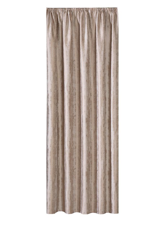 Enkele sjaal in marmerdesign TAUPE