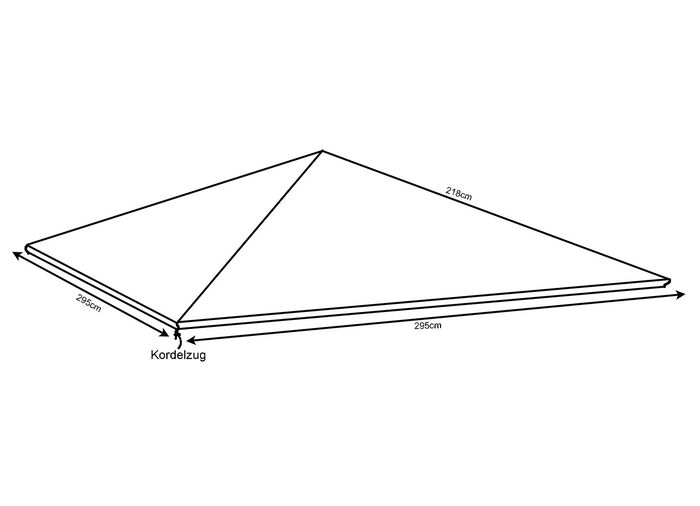 Beschermhoes als winterhoes voor hardtop paviljoen 