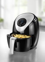 Digitale heteluchtfriteuse - bespaart tijd en energie! ZWART-ZILVER