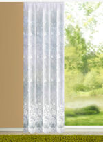 Lang glasgordijn met automatische plooiband 1:3 