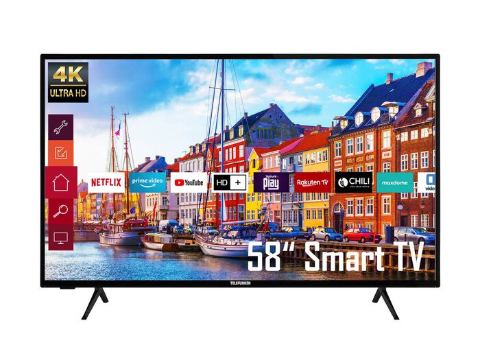 Telefunken 4K Ultra HD LED-TV ZWART