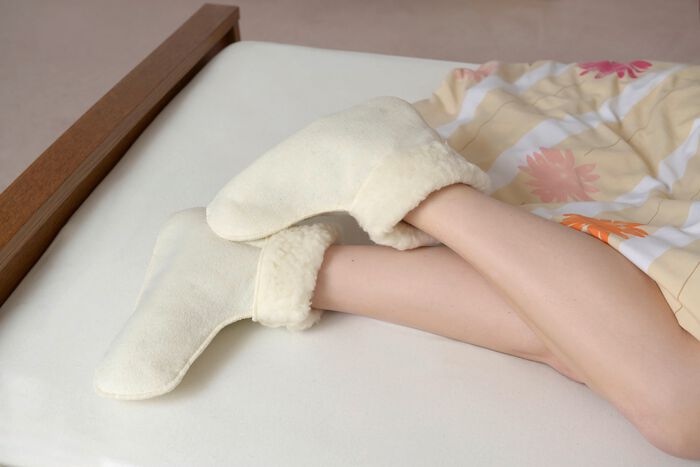 Pluizige scheerwollen pantoffels 