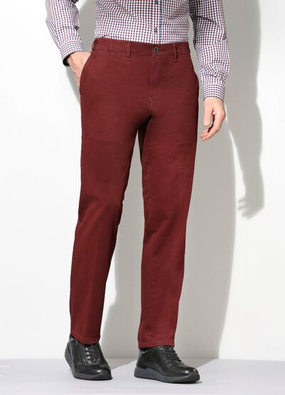 Broek van "Francesco Botti" met comfortabele tailleband in 3 kleuren 