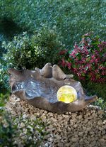 Vogelbad met zonnebol GRIJS