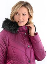 Lange jas in 2 kleuren CYCLAAM