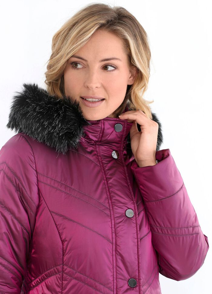 Lange jas in 2 kleuren CYCLAAM