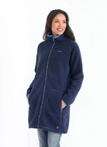 Korte jas met gebonden pluche binnenkant 