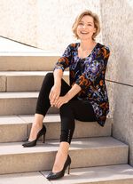 Prachtig lang shirt met bordversiering 