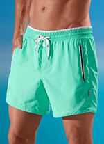 Bomain zwemshort met ritsen, microfiber MUNT
