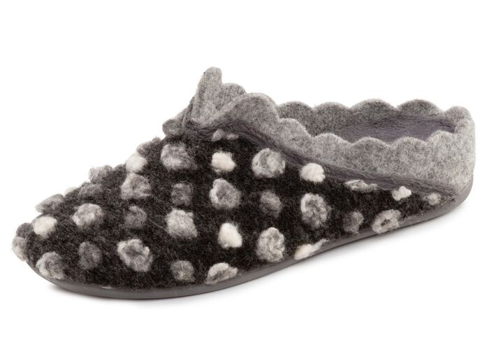 Laurina, klassieke damespantoffels, met uitneembaar voetbed 