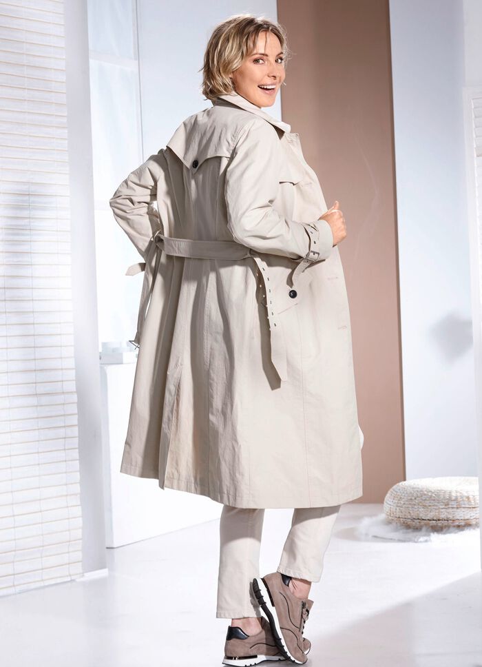 Trenchcoat met riem 