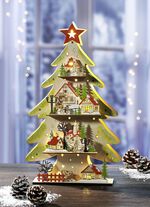 Verlichte dennenboom 