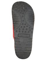 Gemini, comfortabele damespantoffels, breedte G, met uitneembaar voetbed ROOD