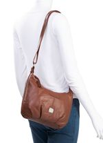 Laurina, tas, dames, &eacute;&eacute;n verstelbare schouderband COGNAC