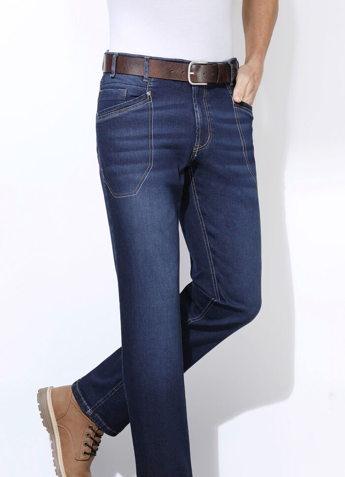 Jeans "Francesco Botti" in 3 kleuren DONKERE JEANS